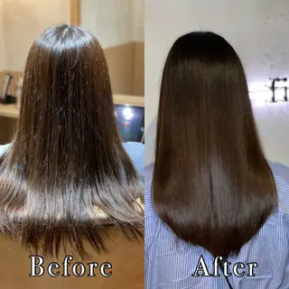 ロング カラー 髪質改善　field チカモリ　ヒカルのヘアスタイル