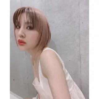 セミロング カラー ヘアアレンジ メンズ キッズ BRAIDS💎愛子 大人ハイライト💎のヘアスタイル