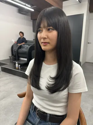 ロング 池袋/韓国/レイヤー 髪質改善/村上けいとのヘアスタイル