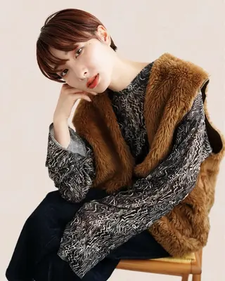 ショート カラー 銀座⚜️【脱白髪染め 美髪矯正】トグチのヘアスタイル