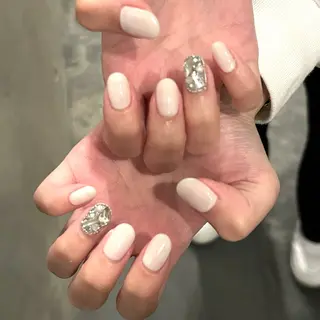 ネイル unwind ┊︎冬っぽネイル🧸のネイルデザイン