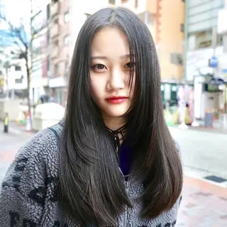 ロング カラー ハイトーン/ウルフ/ レイヤー/Asukaのヘアスタイル