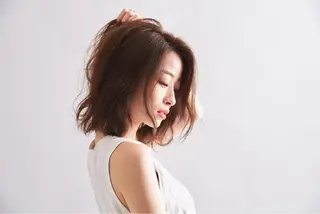 ミディアム カラー パーマ ヘアアレンジ メンズ キッズ ネイル マツエク・マツパ アティリー 西梅田のヘアスタイル