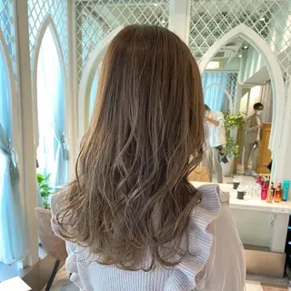 ミディアム カラー ブリーチなし/暖色/ 透明感/ririkaのヘアスタイル