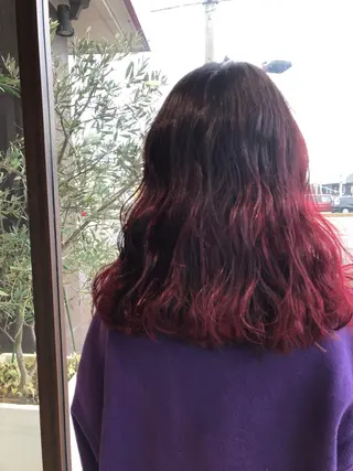 セミロング カラー EARTH長岡店🩵 石原莉穂のヘアスタイル