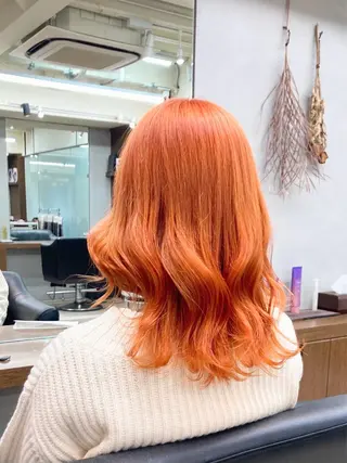 ミディアム カラー ヘアアレンジ ヘアセット/エクステ cocoro🐹🎀のヘアスタイル