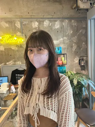 セミロング ZEST kalon RINAのヘアスタイル