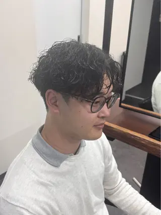 ショート パーマ メンズ 柏メンズカットパーマ NO.1タイチのヘアスタイル
