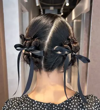 ヘアアレンジ YUKI🎀透明感 カラー/暗髪艶カラーのヘアスタイル
