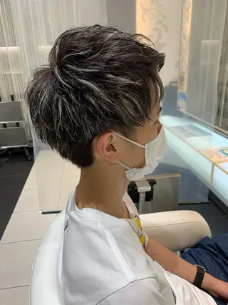 カラー メンズ レイヤー/メンズ 奥野恭平のヘアスタイル