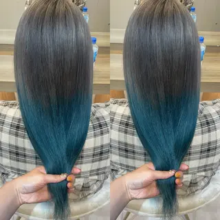 ロング カラー ブリーチ無しダブル カラー🦕まどかのヘアスタイル