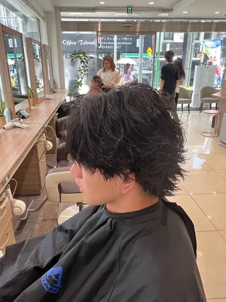 パーマ メンズ 曲がる縮毛矯正・パー マ💈副店長田中💈のヘアスタイル
