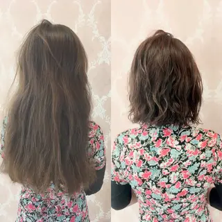 ミディアム graxi'    グラシー所属・ブリーチ/ハイトーン SERINAのヘアスタイル