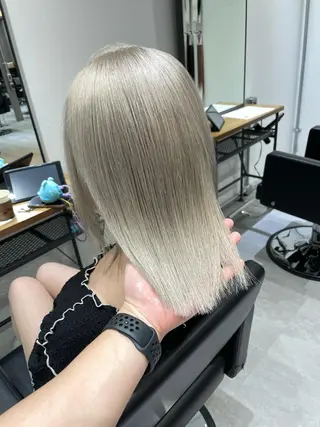 セミロング カラー KEISUKE/ ブリーチ🧡エクステのヘアスタイル