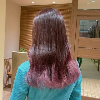 ロング 中山 遥のヘアスタイル