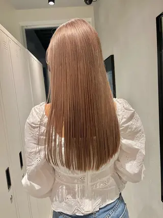 ロング saki‪🌱‬♡ /透明感カラーのヘアスタイル