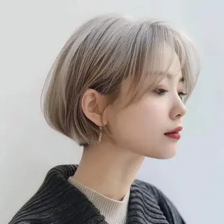 ショート カラー レヴ　草加駅3分🌻 ✂️早朝深夜営業🌱のヘアスタイル