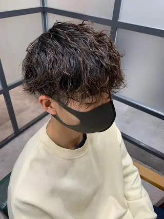 ショート パーマ メンズ 【S.BROOM】 店長　西川徹のヘアスタイル