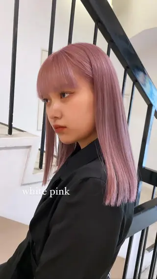 ミディアム カラー kaho PELEnagoyaのヘアスタイル