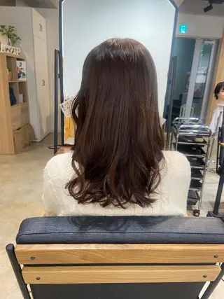 セミロング カラー 🌷レイヤーカット/ フルキシオリ🌷のヘアスタイル