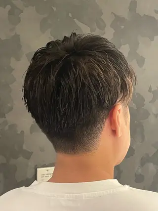 ミディアム 前谷 隆太のヘアスタイル
