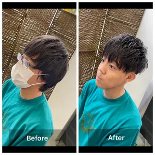 ショート メンズ share salon　SCENA所属・堤太志 メンズパーマ特化のヘアスタイル