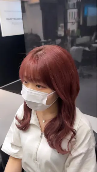 ミディアム 新越谷ハイトーン/ 透明感カラー/ryuのヘアスタイル