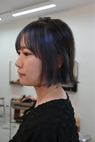 ショート CHIBA/マンツー マン/艶髪と透け感のヘアスタイル