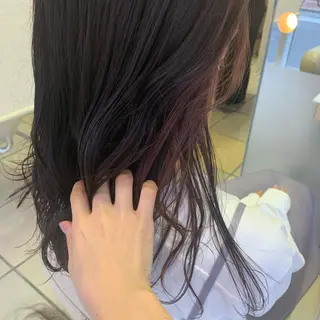 セミロング カラー ヘアアレンジ サナ🌱 切りっぱなしボブのヘアスタイル