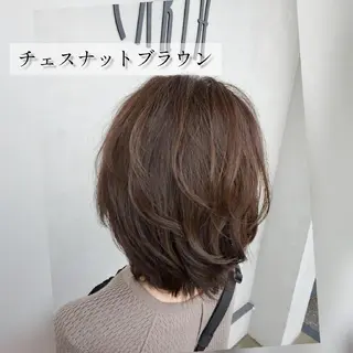 カラー ミディアム 縮毛矯正/ 髪質改善/佐伯 駿のヘアスタイル