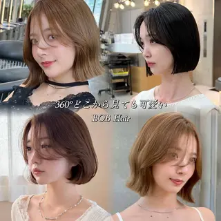 ショート ひな🫧ボブ ×艶髪🫧のヘアスタイル