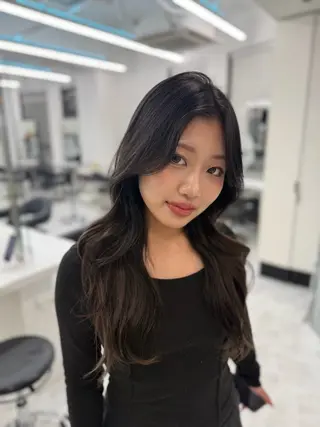 ロング カラー 海外girl/ハイト ーン/riko🫧のヘアスタイル