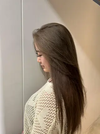 ロング カラー 韓国girly hikariのヘアスタイル