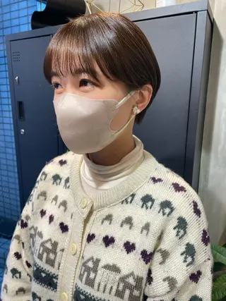 ショート カラー ヤマモト マイのヘアスタイル