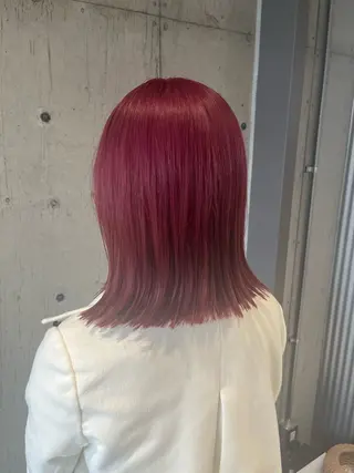 ミディアム カラー ヘアアレンジ 傷ませないカラー・ ボブ・リクト💥のヘアスタイル