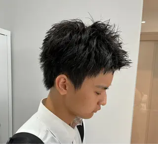 ショート メンズ メンズパーマ/新潟/ 万代／田崎亮🌟のヘアスタイル