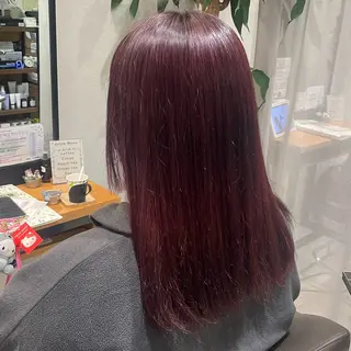 ロング ハルカ/暖色カラー/ ブリーチカラーのヘアスタイル