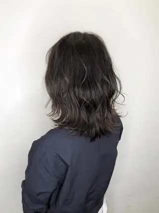 ミディアム カラー brace今里店店長 加井直樹のヘアスタイル
