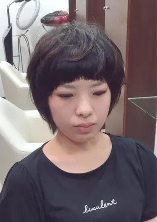 ショート ミディアム セミロング ロング カラー パーマ ヘアアレンジ メンズ キッズ ネイル まつエク Leyシェアサロン所属・Ken ドライカット ✂️水素ケアのヘアスタイル