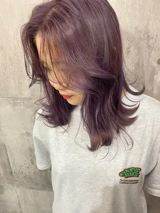 ミディアム カラー SHURI❤️🔥 中/韓mix ♡のヘアスタイル