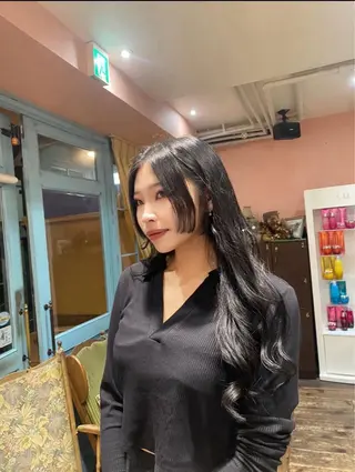 ロング カラー 海音 心斎橋美容室のヘアスタイル
