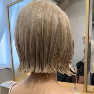 ショート カラー 艶カラー/ボブ /似合わせ/田口愛那のヘアスタイル