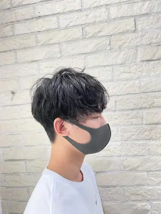 ショート パーマ メンズ 🪞髪質改善カラー× レイヤー河村真聖🪞のヘアスタイル