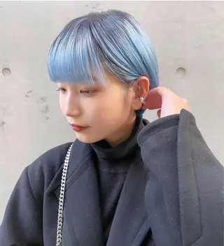 ミディアム パーマ ヘアアレンジ メンズ キッズ ネイル マツエク・マツパ カラー特化サロン梅田 Eir茶屋町/山下のヘアスタイル