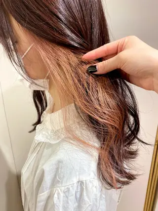 ロング カラー 暖色系カラー まおのヘアスタイル