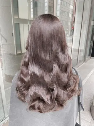 セミロング カラー 美髪美容師 くぼた店長🫧のヘアスタイル