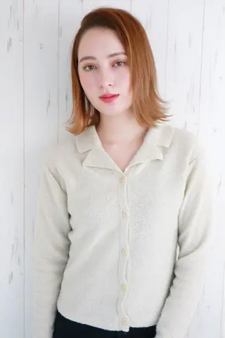 ショート カラー 赤み消しカラー /透明感カラー 上長のヘアスタイル