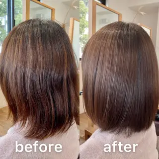 ショート カラー KIZU 髪質改善 オカルト怪談のヘアスタイル