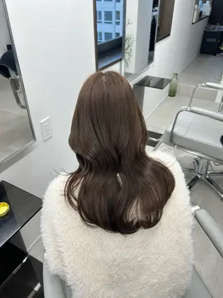 セミロング カラー ♡透明感/艶カラー /haruka♡のヘアスタイル