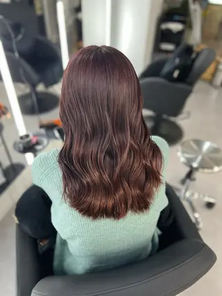 セミロング カラー eco /艶カラー/ レイヤーカット /のヘアスタイル